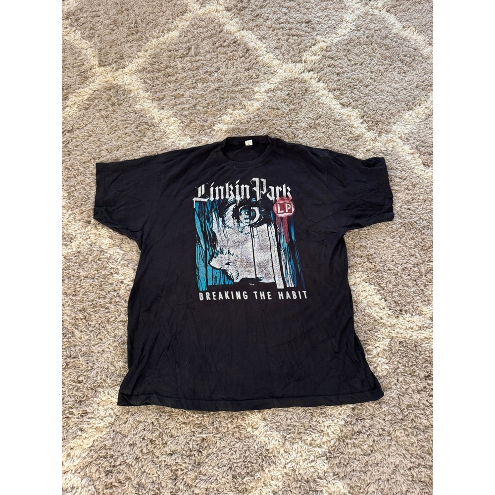 Linkin Park Breaking the Habit Tultex Graphic T-Shirt Mens XL Black Meteora Band